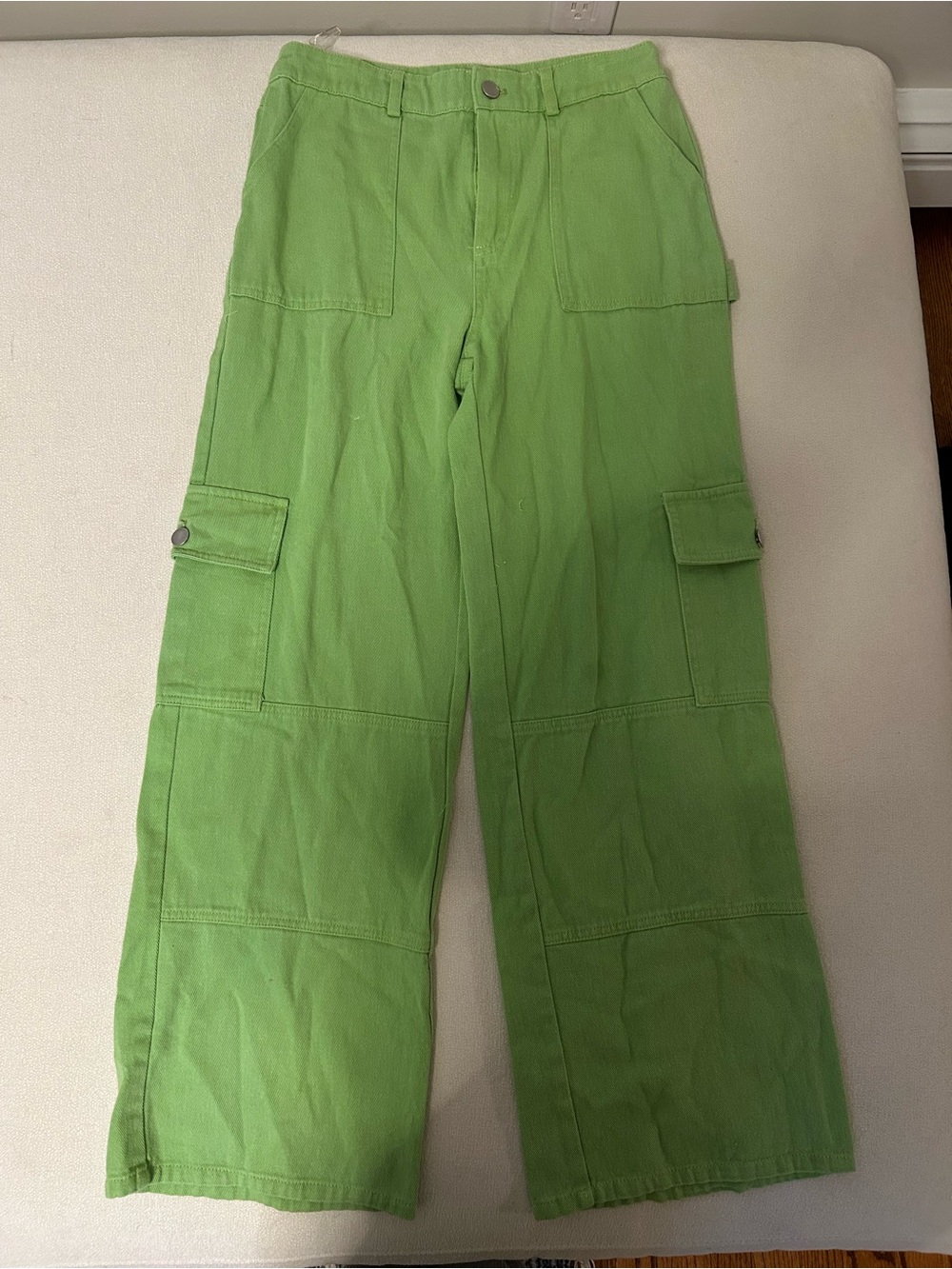 Blue Blush Bright Green Cargo Pants